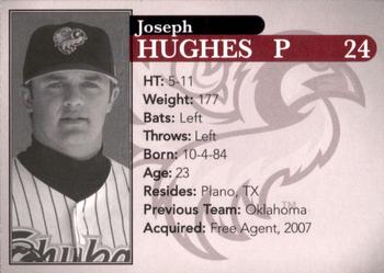 2007 Idaho Falls Chukars #NNO Joseph Hughes Back