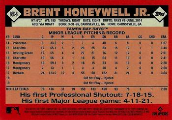 2021 Topps Update - 1986 Topps Baseball 35th Anniversary Chrome Silver Pack #86C-6 Brent Honeywell Jr. Back