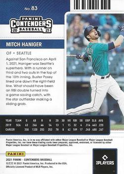 2021 Panini Contenders #83 Mitch Haniger Back