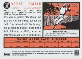 2021 Topps Archives - Rainbow Foil #84 Ozzie Smith Back