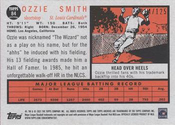 2021 Topps Archives - Green #84 Ozzie Smith Back