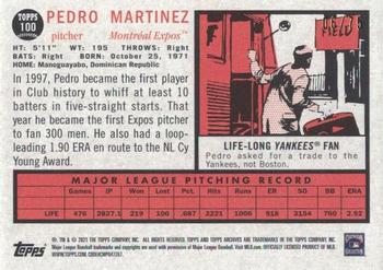 2021 Topps Archives - Red #100 Pedro Martinez Back