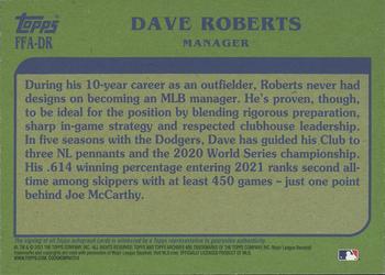 2021 Topps Archives - Fan Favorites Autographs #FFA-DR Dave Roberts Back