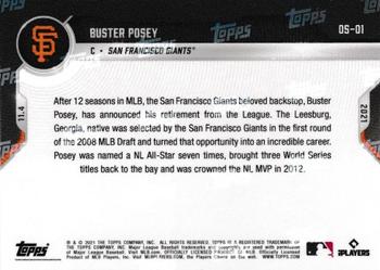 2021-22 Topps Now Off-Season #OS-01 Buster Posey Back