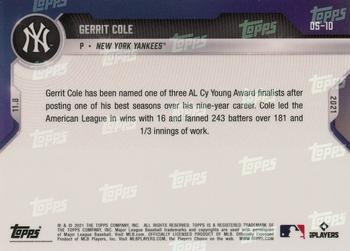 2021-22 Topps Now Off-Season #OS-10 Gerrit Cole Back