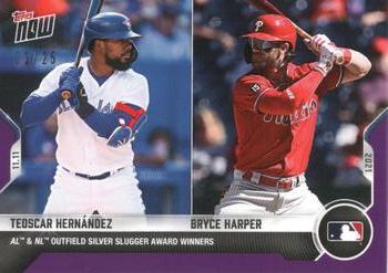 2021-22 Topps Now Off-Season - Purple #OS-31 Teoscar Hernandez / Bryce Harper Front