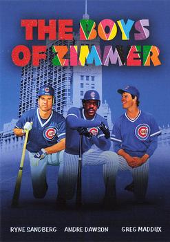 2021 Topps Archives - Movie Poster Cards #MPC-7 Ryne Sandberg / Andre Dawson / Greg Maddux Front