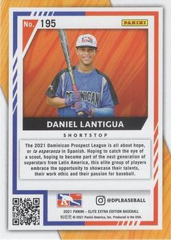 2021 Panini Elite Extra Edition #195 Daniel Lantigua Back
