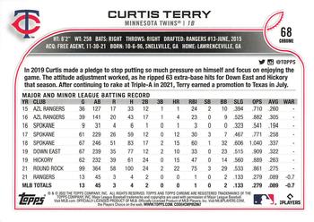 2022 Topps Chrome #68 Curtis Terry Back