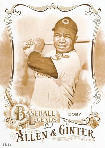 2016 Topps Allen & Ginter Baseball Legends 5x7 - Gold 5x7 #BL-14 Larry Doby Front