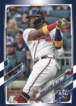 2021 Topps Update - 2021 MLB All-Stars Blue #ASG-2 Ronald Acuña Jr. Front