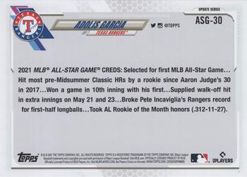 2021 Topps Update - 2021 MLB All-Stars Blue #ASG-30 Adolis Garcia Back