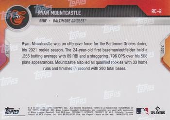 2021 Topps Now Rookie Cup #RC-2 Ryan Mountcastle Back