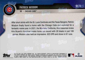 2021 Topps Now Rookie Cup #RC-4 Patrick Wisdom Back