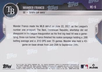 2021 Topps Now Rookie Cup #RC-5 Wander Franco Back