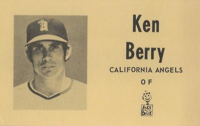 1971 Jack in the Box California Angels #NNO Ken Berry Front