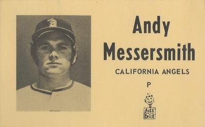 1971 Jack in the Box California Angels #NNO Andy Messersmith Front