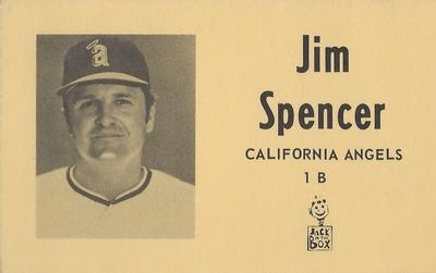 1971 Jack in the Box California Angels #NNO Jim Spencer Front