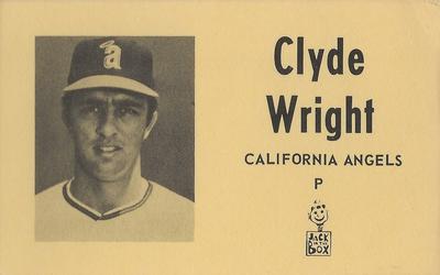 1971 Jack in the Box California Angels #NNO Clyde Wright Front
