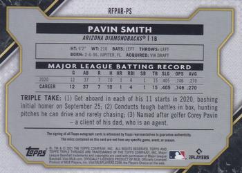 2021 Topps Triple Threads - Rookie & Future Phenoms Autograph Relics #RFPAR-PS Pavin Smith Back