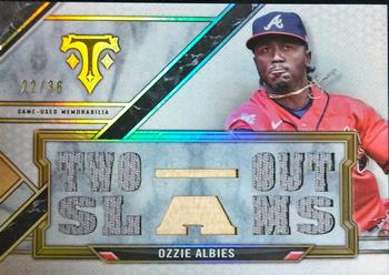 2021 Topps Triple Threads - Triple Threads Relics #TTR-OA3 Ozzie Albies Front