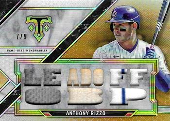 2021 Topps Triple Threads - Triple Threads Relics Gold #TTR-RIZ5 Anthony Rizzo Front