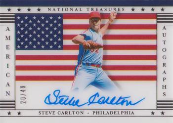 2021 Panini National Treasures - American Autographs #USA-SC Steve Carlton Front