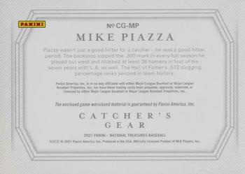 2021 Panini National Treasures - Catchers Gear #CG-MP Mike Piazza Back