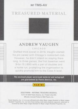 2021 Panini National Treasures - Supplied Cards #TMS-AV Andrew Vaughn Back