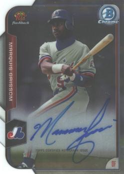 2015 Bowman - Chrome Rookie Recollections Autographs #RR-MG Marquis Grissom Front