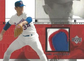 2001 Upper Deck - Game Jersey Patches (Series Two) #P-NRr Nolan Ryan Front