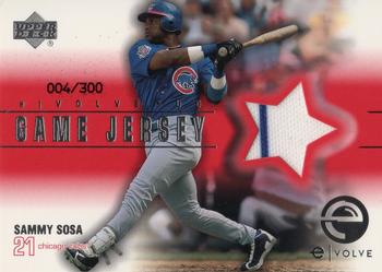 2001 Upper Deck - e-Card e|volve Game Jerseys (Series Two) #eJ-SS Sammy Sosa Front
