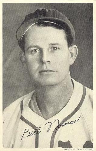 1943 Grand Studio Milwaukee Brewers #NNO Bill Norman Front
