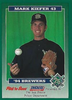 1994 Milwaukee Brewers Police - Sun Prairie Police Department #NNO Mark Kiefer Front
