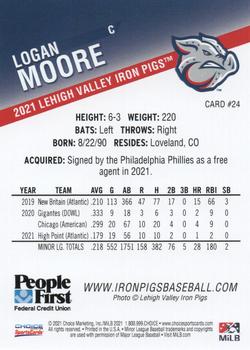 2021 Choice Lehigh Valley IronPigs Update #24 Logan Moore Back
