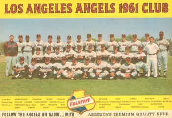 1961 Falstaff Beer Los Angeles Angels Team Photo #NNO Los Angeles Angels Front