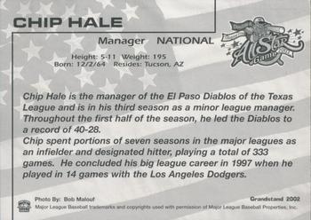 2002 Grandstand AA All-Star Game #NNO Chip Hale Back