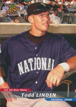 2002 Grandstand AA All-Star Game #NNO Todd Linden Front