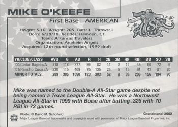 2002 Grandstand AA All-Star Game #NNO Mike O'Keefe Back