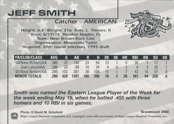 2002 Grandstand AA All-Star Game #NNO Jeff Smith Back