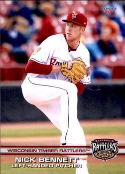 2021 Choice Wisconsin Timber Rattlers #2 Nick Bennett Front