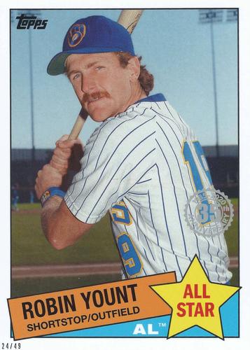 2020 Topps 1985 Topps Baseball 35th Anniversary All-Stars 5x7 #85AS-22 Robin Yount Front