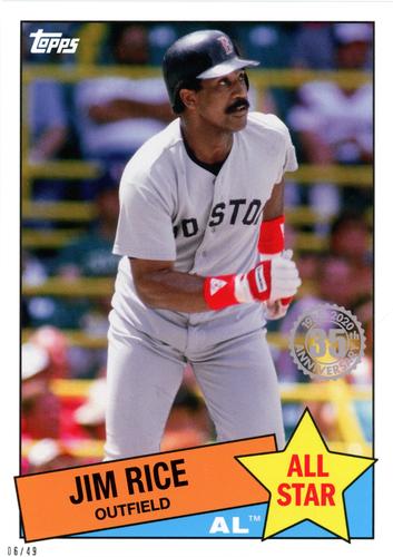 2020 Topps 1985 Topps Baseball 35th Anniversary All-Stars 5x7 #85AS-34 Jim Rice Front