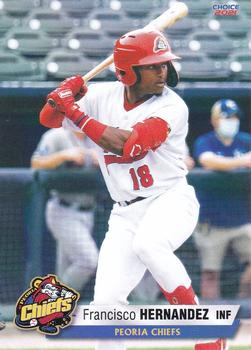 2021 Choice Peoria Chiefs #08 Francisco Hernandez Front