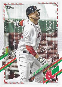 2021 Topps Holiday #HW2 J.D. Martinez Front