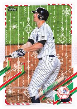2021 Topps Holiday #HW56 DJ LeMahieu Front