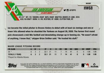2021 Topps Holiday #HW68 Ian Anderson Back