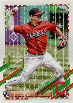 2021 Topps Holiday #HW96 Andres Gimenez Front