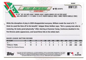 2021 Topps Holiday #HW131 William Contreras Back