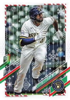 2021 Topps Holiday #HW139 Jackie Bradley Jr. Front